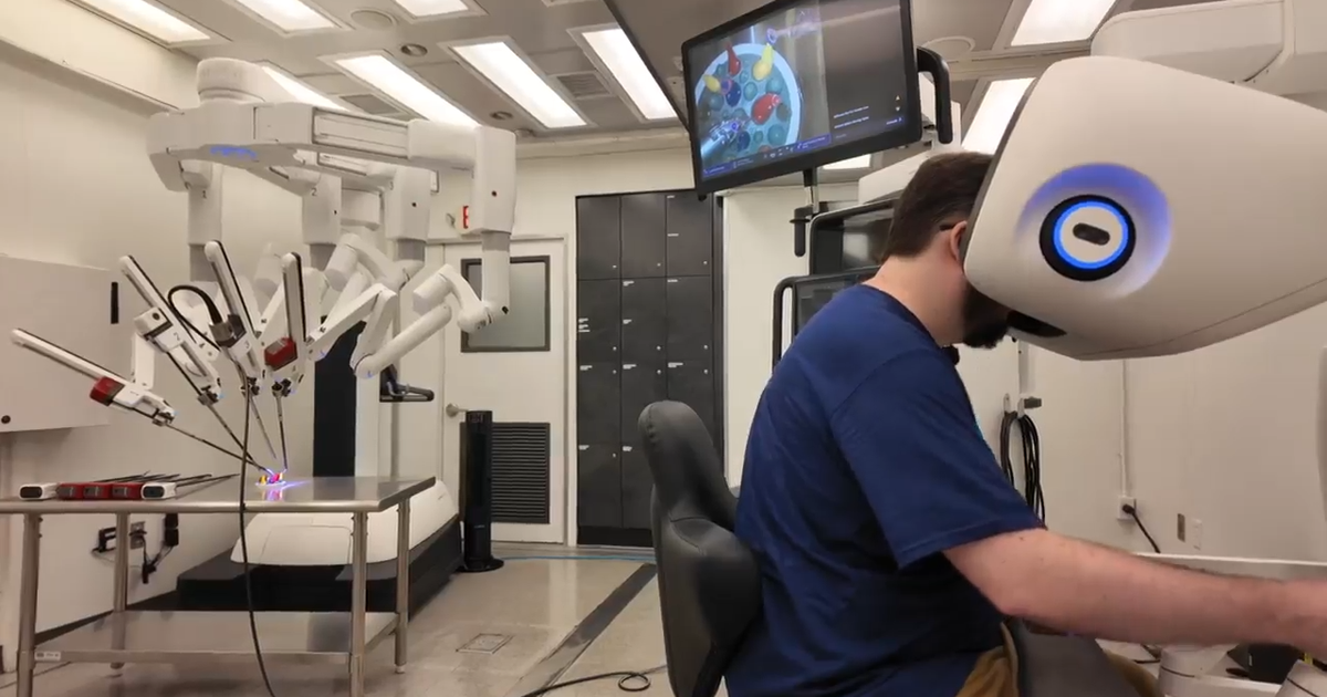 Photo: cbsnews.com Cancer Survivor and Georgia Tech Alum Tests Robotic Surgery System That Saved Him