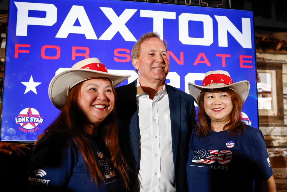 Trump delivers $10 million to Ken Paxton in first major contribution of midterms
