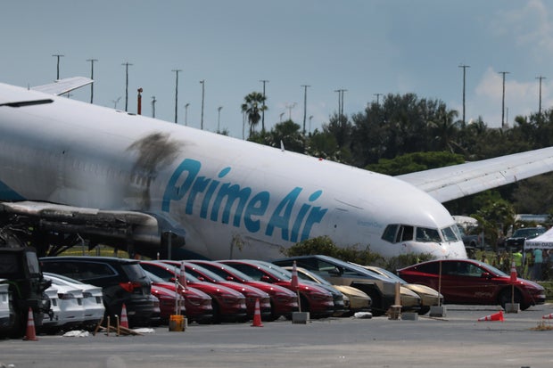 Amazon Cargo Plane Crashes At Miami International Airport