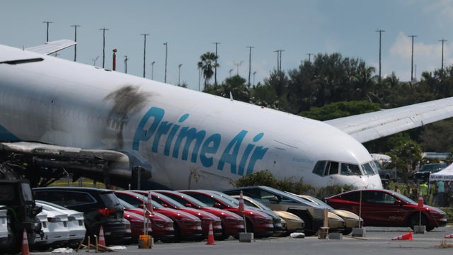 Amazon Cargo Plane Crashes At Miami International Airport 