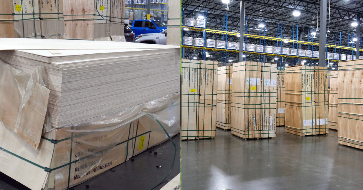 CBP seizes $142K in plywood allegedly imported using stolen identity at BWI Airport