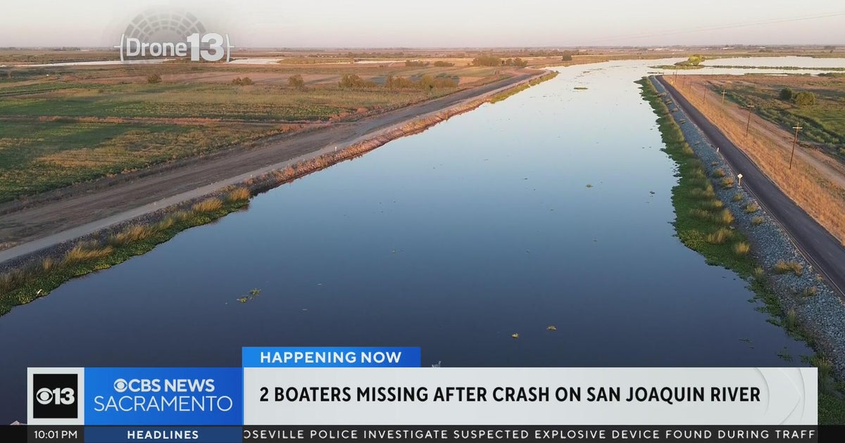 Latest on 2 boaters missing after crash on San Joaquin River