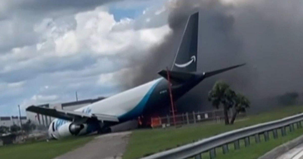 Second pilot on Amazon cargo plane that overshot runway in Miami warned about speed, NTSB says