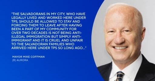 Aurora mayor opposes revocation of temporary protected status for Salvadoran residents