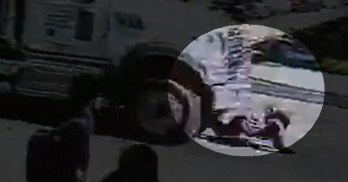 Video captures young girl getting run over by truck, miraculously surviving