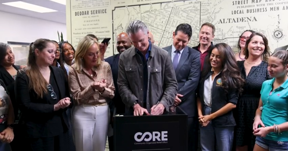 cbsnews.com - Chelsea  Hylton - Gov. Newsom signs wildfire recovery package to improve testing standards, strengthen insurance coverage