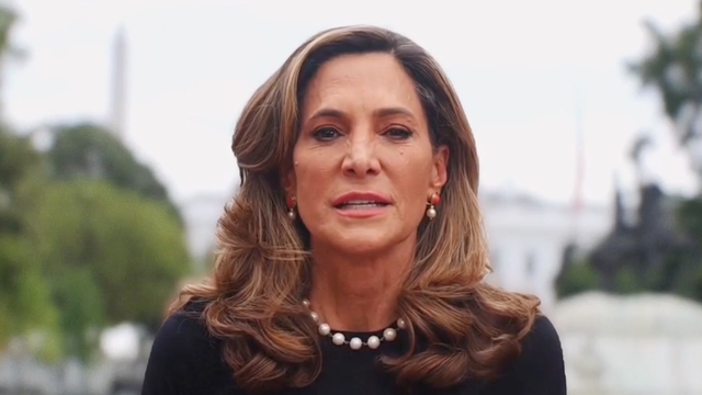 GOP Rep. Maria Elvira Salazar in an ad criticizing President Trump on immigration. 