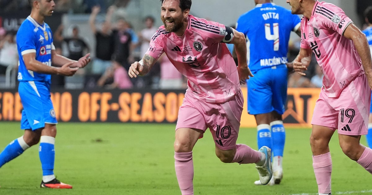 Photo: Cbsnews Lionel Messi scores his 100th Inter Miami goal in 2-0 win over Cruz Azul