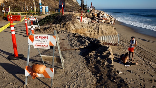 Recovery Efforts Continue In Malibu After High Waves From Hurricane Marie Cause Damage To Coastal Homes 