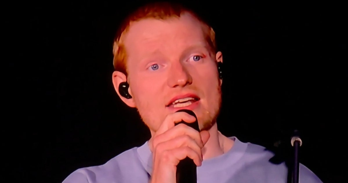 cbsn fusion ed sheeran resumes tour no openers sorry thumbnail