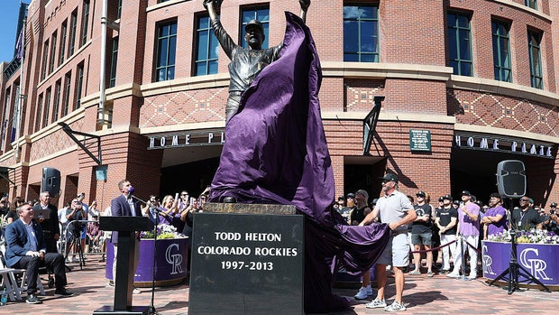 Statue of Todd Helton unveiled at Coors Field