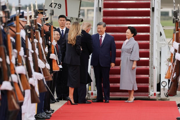 President Trump welcomes China's President Xi Jinping at Joint Base Andrews