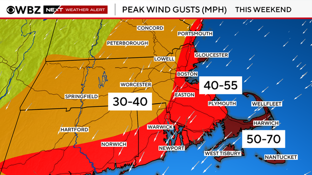 Nor'easter map