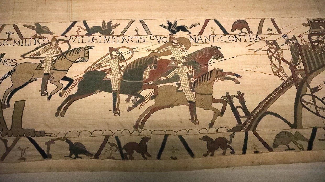 Conservative Leader Kemi Badenoch Visits The Bayeux Tapestry Exhibition At The British Museum 