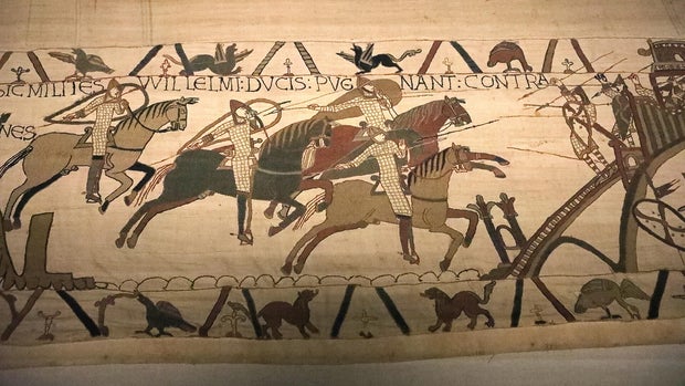 Conservative Leader Kemi Badenoch Visits The Bayeux Tapestry Exhibition At The British Museum