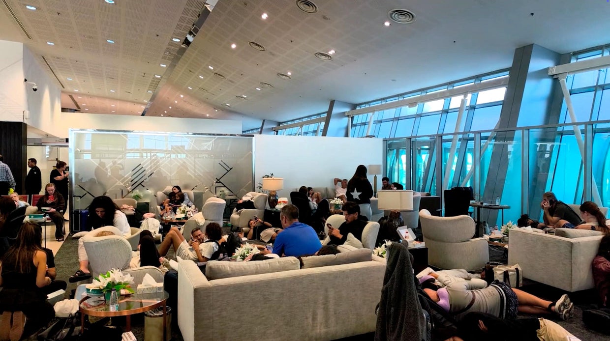 Passengers at Tabuk airport after Israel-bound Flydubai aircraft from UAE was diverted to Saudi Arabia 