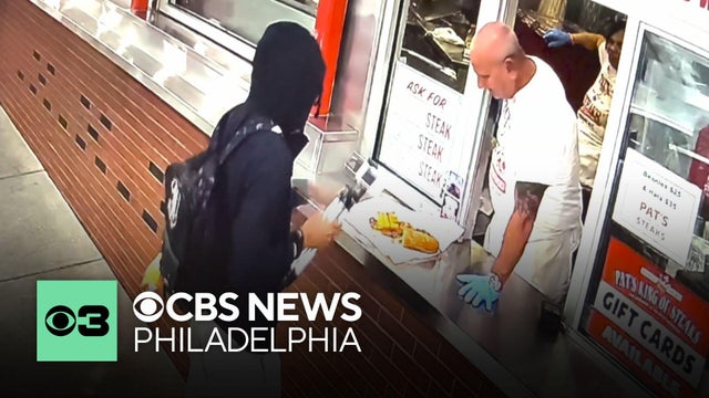 Person wanted for throwing cheesesteak at Pat's employee in South Philadelphia, reward offered