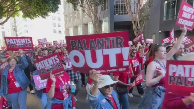 San Francisco nurses protest ICE connection with Palantir