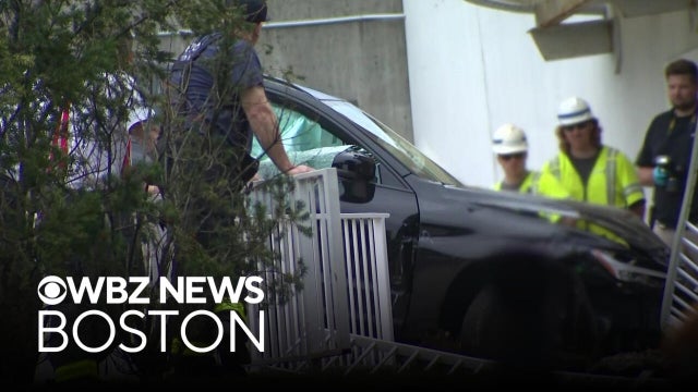 Woman dies after getting hit by car while sitting on bench outside Faulkner Hospital in Boston