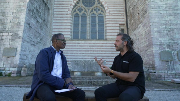 Bill Whitaker and Giovanni Borelli