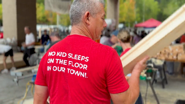 Georgians build beds for kids in need