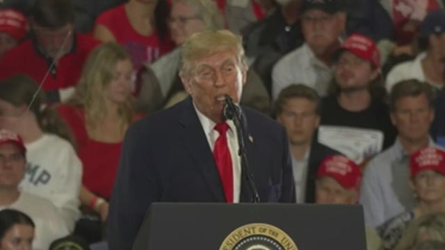 President Trump campaigns for GOP candidates