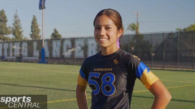 Young flag football star growing the game she loves