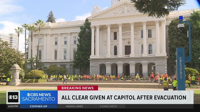 All clear given as CHP investigates note at California State Capitol