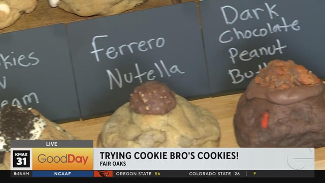 Trying Cookie Bro's New York Style cookies in Fair Oaks!