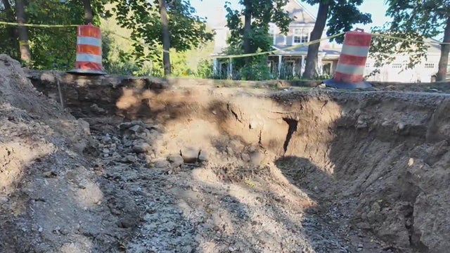 Northville Township residents say sinkhole makes street impassable