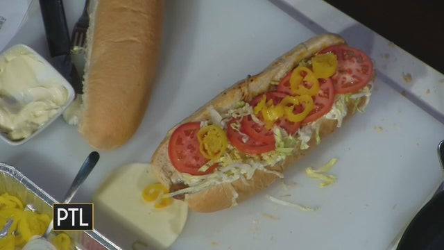 Getting a taste of hoagies from Peppi's!