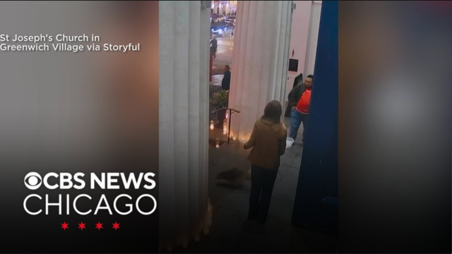 Raccoon wanders in during candlelight service at Manhattan church