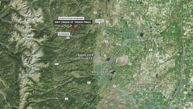 Evacuation warning issued in Colorado for homes near wildfire burning in Boulder County