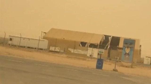 Video shows Iranian attack on U.S. base