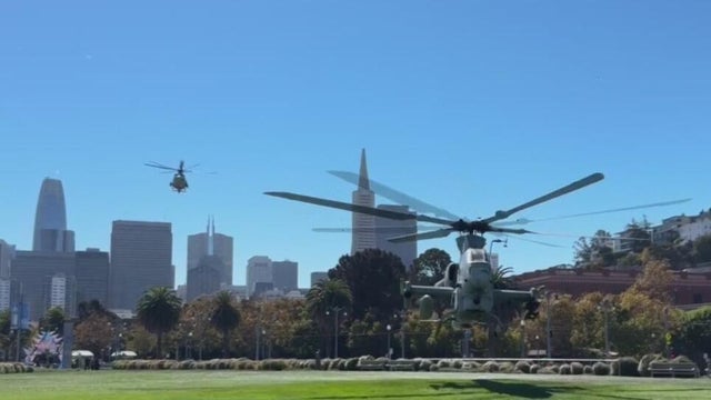 Marine Corps helicopters make grand entrance for San Francisco Fleet Week
