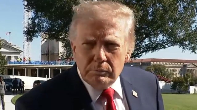 Trump takes questions before leaving for Texas