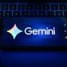 In this photo illustration, a Google Gemini logo is seen 