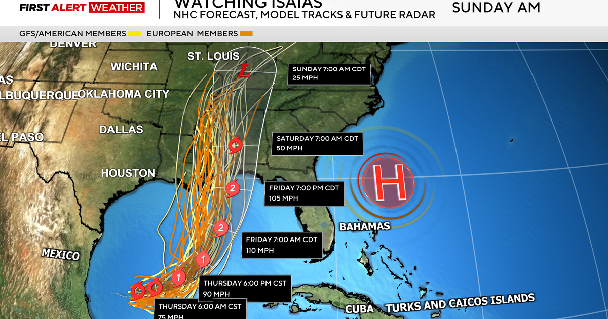 Map shows Isaias' path toward Pittsburgh area, with remnants bringing widespread rain