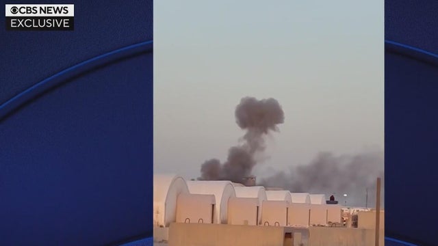 CBS News obtains videos of Iranian attacks on U.S. military base in Kuwait