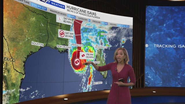 Hurricane Isaias gets closer to making landfall as storm moves through Gulf