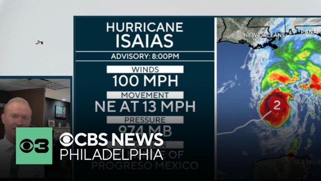 Tracking Category 2 Hurricane Isaias, potential impacts to Philadelphia