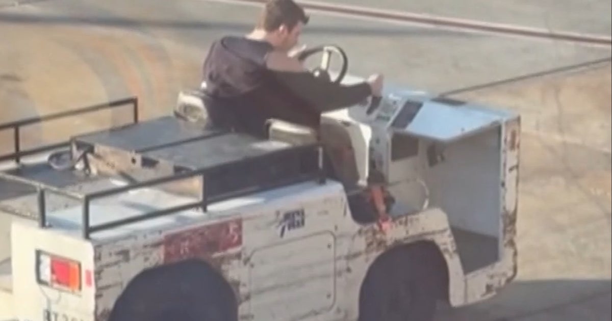 While waiting for Delta flight, police say man detoured, allegedly stole and crashed airport vehicle