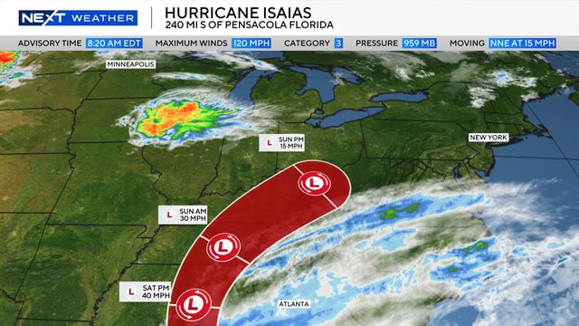 A sunny Friday in Detroit, tracking Hurricane Isaias path northward