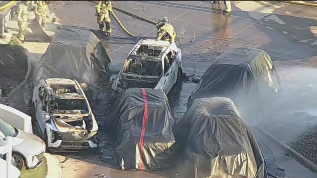 Fire damages several vehicles at Fort Worth car dealership