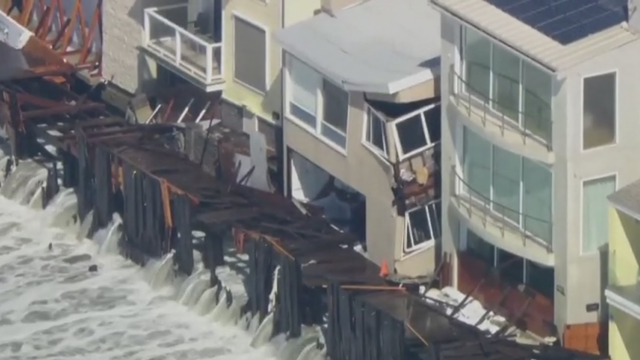 At least 8 homes red tagged in Long Beach as high surf causes damage