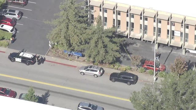 Watch: Scene of fatal stabbing outside San Rafael medical building