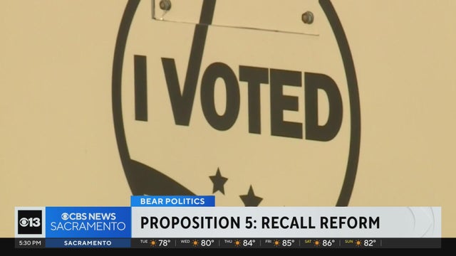 Prop. 5 would change how California replaces recalled elected officials