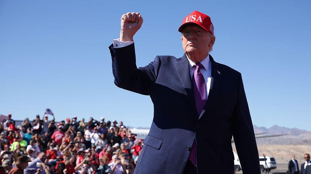 President Trump campaigns for Republicans in Arizona and Montana