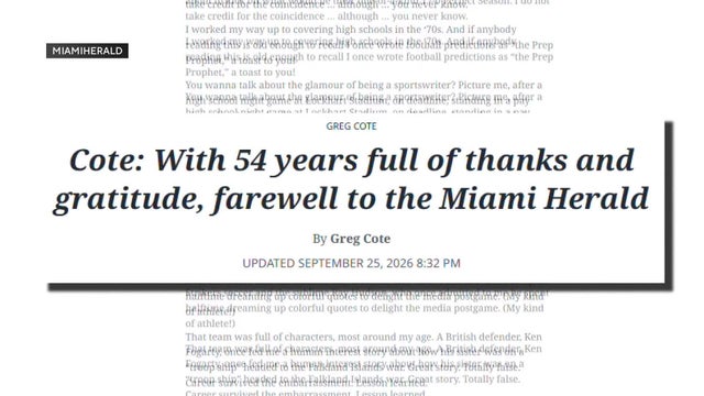 Former colleagues at South Florida newspapers reflect on their careers after being laid off