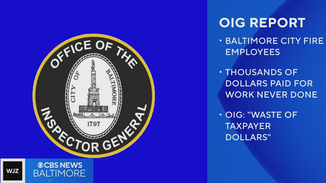 Baltimore fire department paid backpay prior to start dates, OIG finds